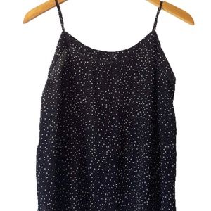 Madewell Silk Inset Cami in Dot Scatter